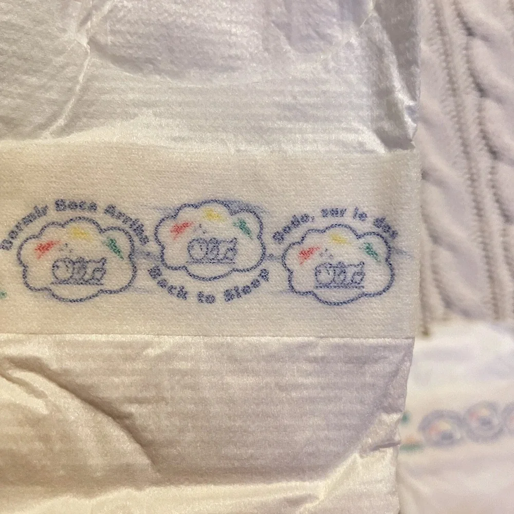 Vintage 90s Pampers Baby Dry Newborn Diaper Back To Sleep English Spanish French